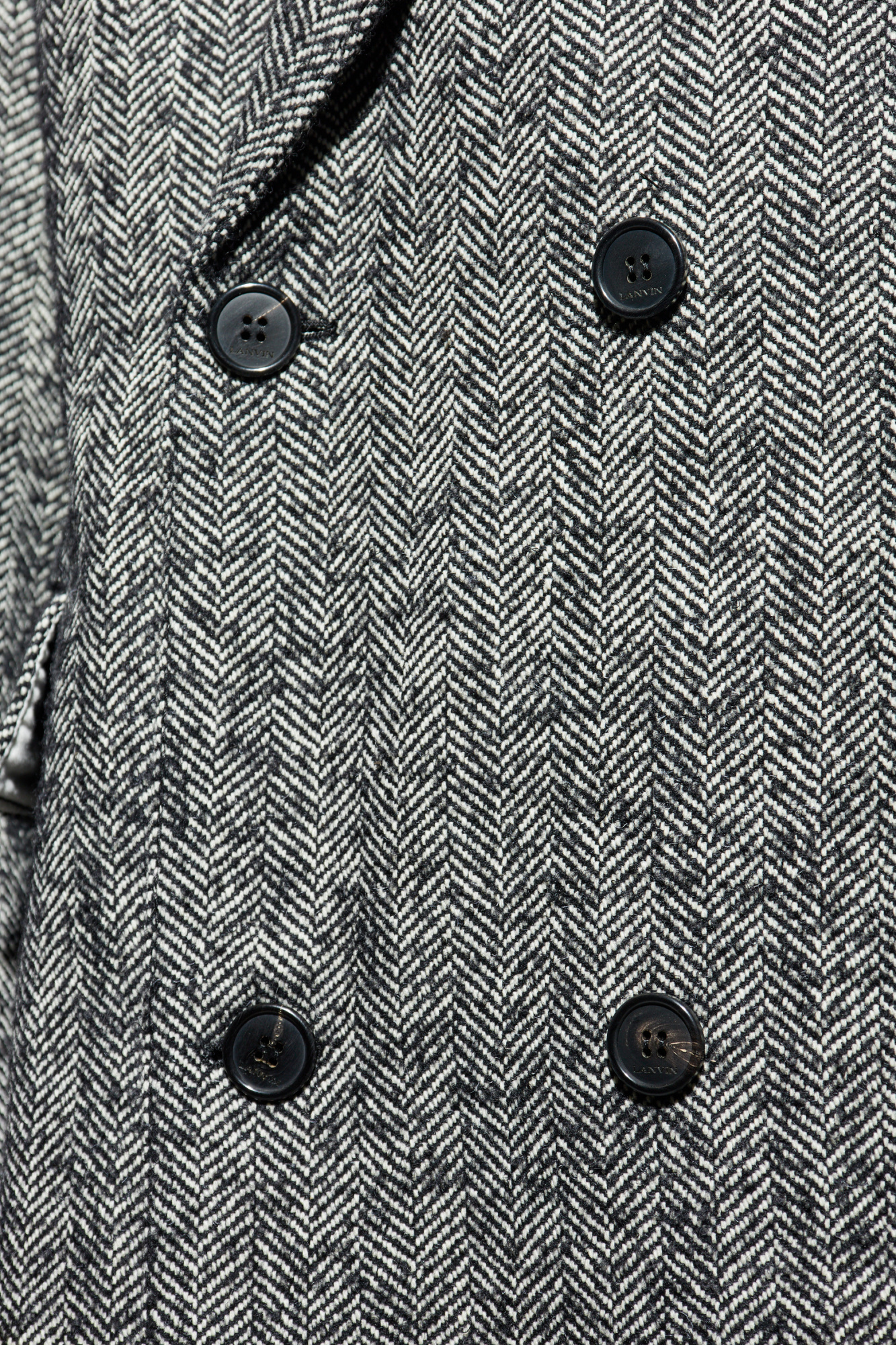LANVIN　最上級ウール Lanvin Herringbone pattern coat | Men's | Vitkac